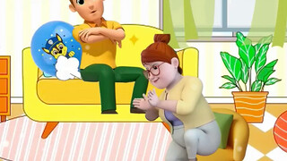 Daddy farted and blew up a balloon!