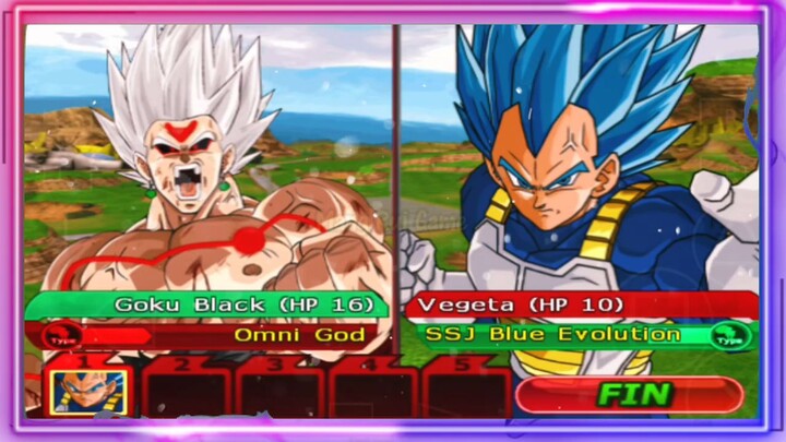 GOKU BLACK OMNI GOD VS VEGETA SSJ BLUE EVOLUTION - DB MOD ANDROID GAMEPLAY