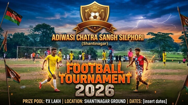 🏆 FOOTBALL TOURNAMENT 2026 🏆Organized by: Adiwasi Chatra Sangh Silphori (Shantinagar) Vlog video