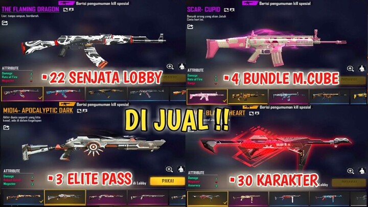 ADA AK DRAGON DAN SCAR CUPID - JUAL AKUN FF MURAH !!