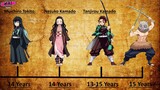 Age of Demon Slayer Characters | Tuổi của các nhân vật trong Kimetsu no Yaiba