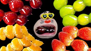 [Real Mouth] Kẹo trái cây ngọt ngào, đáng yêu #asmr #mukbang