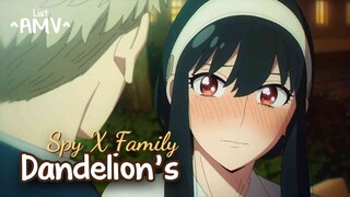 Yor X Loid - Dandelion's AMV Lyrics | Spy X Family