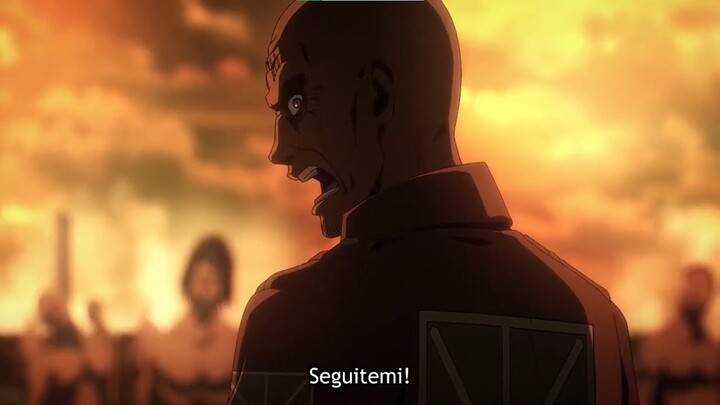 Aot S4 SUB ITA | Keith Shadis conduce le reclute a combattere i giganti