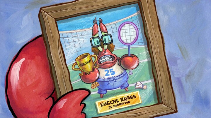 Old Crab actually had curly hair when he was a kid!