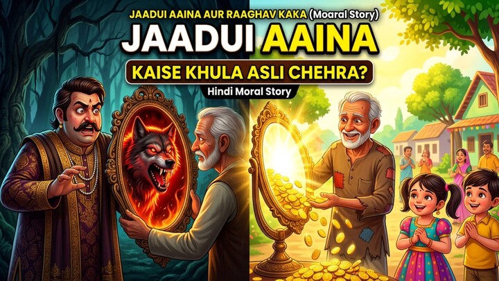 जादुई आईना और राघव काका | Jaadui Aaina Aur Raghav Kaka | 3D Hindi Moral Story 🪞✨