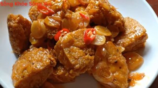 Cách làm món chả chén rim chua ngọt .Món ăn thanh đạm cho mọi nhà