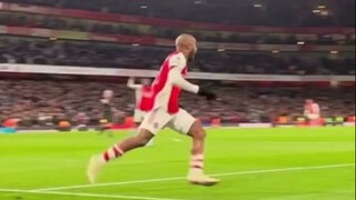 Unseen footage of players celebrations after Laca’s winner against wolves.