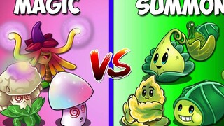 Team MAGIC vs SUMMON - ใครจะชนะ - พืชทีม PvZ 2 VS พืชทีม