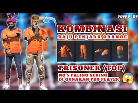 KOMBINASI BAJU PENJARA ORANGE PRISONER TOP BUNDLE 🔥 NO 5 PALING SERING DI GUNAKAN PRO PLAYER