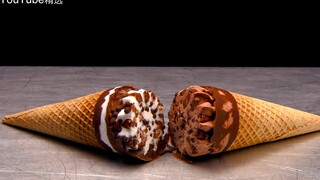 How is ice cream made in a modern factory?