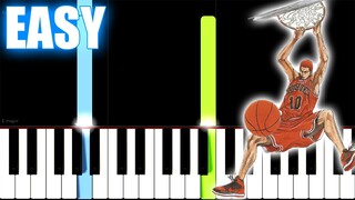 Sekai ga Owaru made wa - SLAM DUNK - SLOW EASY Piano Tutorial