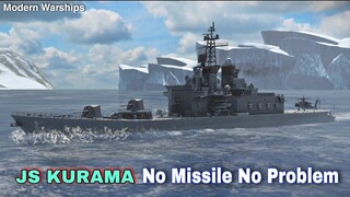 Modern Warships: JS KURAMA.. No Missile No Problem. online match gameplay.