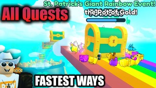 How to Finish All Quests FAST in St. Patrick's Event | Pet Simulator X