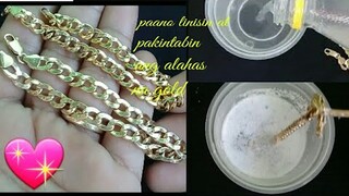 paano linisin at pakinangin ang gold na alahas?