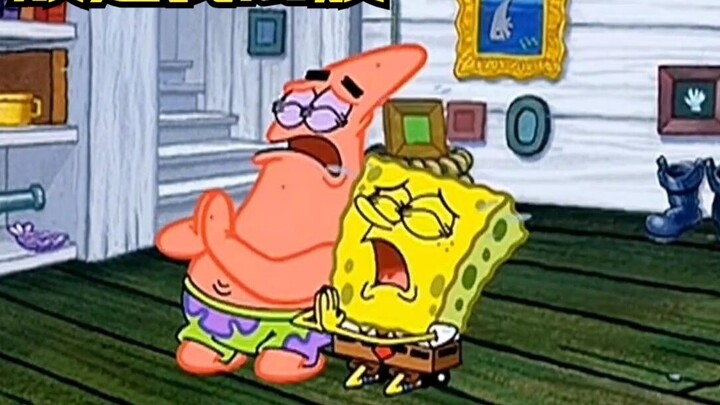 The two idiots accidentally broke Mr. Krabs' money, and they were so scared that they knelt down and