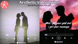 Music Video Editing || Aesthetic Video Lyrics || TUTORIAL IN KINEMASTER