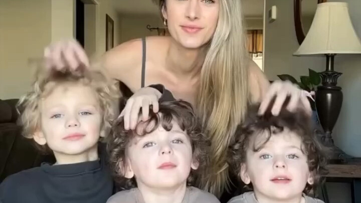 Accidentally gave birth to three handsome baby sons!