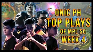 ONIC PH BEST PLAYS OF MPL PH SEASON 5 | WEEK 4 - MLBB