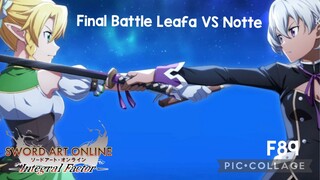 SAOIF: Final Battle Leafa VS Notte-Main Story F89