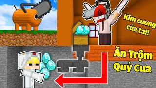 TÔ GÀ THỬ THÁCH 24H ĐỘT NHẬP NHÀ QUỶ CƯA LẤY TRỘM KIM CƯƠNG TRONG MINECRAFT*100 CÁCH TRỘM KIM CƯƠNG