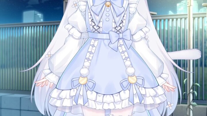 Shy little cat shows you what's inside her skirt