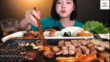 Món Hàn : Thịt ba chỉ nướng cuộn rau siêu ngon 4 #monHan