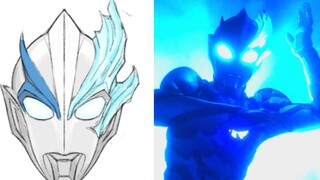 Kemunculan Ultraman Blaze baru setelah menghilangkan bayangan, cahaya yang diberikan oleh Dinas Stan