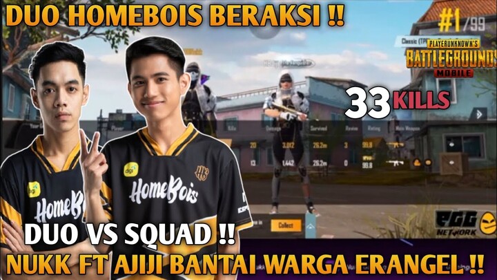 Aksi Duo homebois Nukk Feat Ajiji !! Nukk Mengganas Dapatkan 20 kills seorang diri | Pubg Mobile