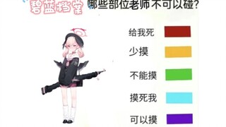 Which parts of the characters in Blue Archive are off-limits for teachers to touch?