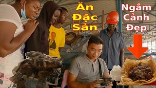 Ăn đặc sản||Ngắm sông lớn nhất Angola từ máy bay||Du lịch cùng 2Q vlogs||2Q vlogs cuộc sống châu phi