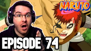 DEMON GAARA?! | Naruto Episode 74 REACTION | Anime Reaction