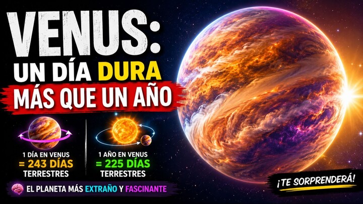¿Sabías que en Venus un día dura MÁS que un año?