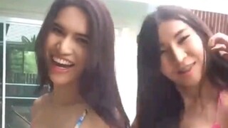 2 Thai Ladyboy in Bikini