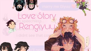 Demon slayer chat || Love Story- Taylor Swift || Rengiyuu + Obamitsu