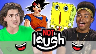 YouTubers React To Try To Watch This Without Laughing or Grinning #32