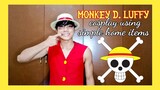 Monkey D. Luffy Cosplay using simple home items😁👌