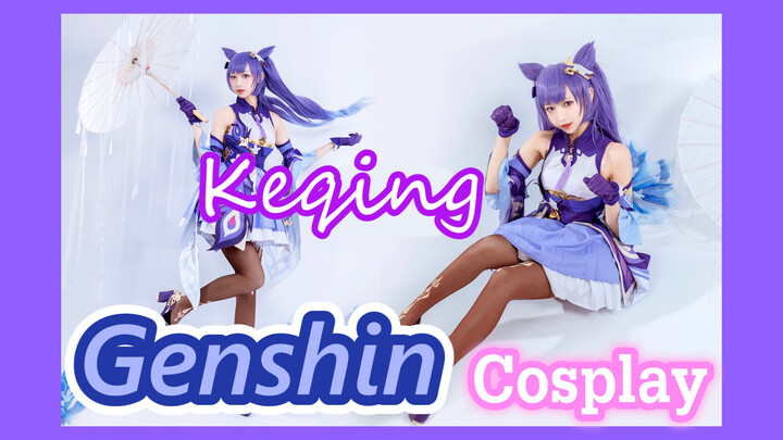 [Genshin, COSPLAY] Keqing seperti kucing yang imut