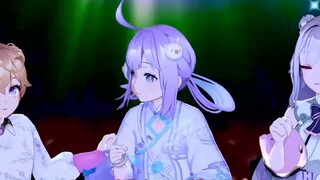 We are the same as Star Rhythm, so we are stars... We can say anything if it is not a rehearsal! [Ki