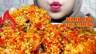 JANGAN COBA-COBA! ASMR AYAM GEPREK BENSU LEVEL TERPEDAS JAMUR CRISPY | ASMR INDONESIA