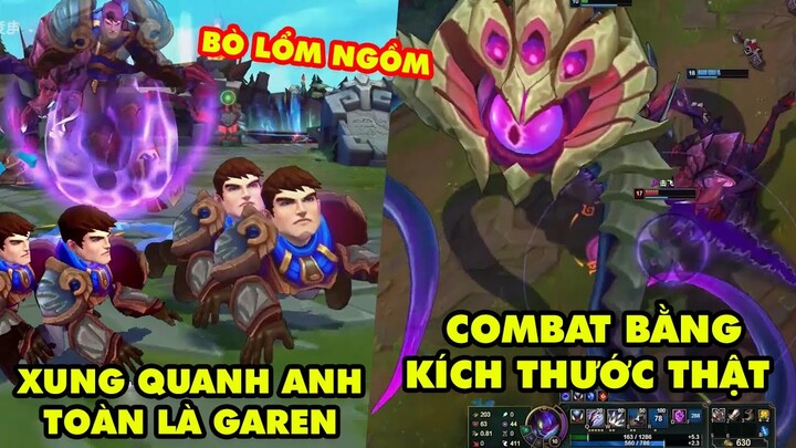 TOP khoảnh khắc điên rồ nhất LMHT 175: Xung quanh anh toàn là Garen, Combat bằng kích thước thật