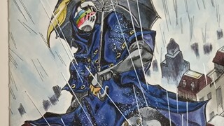 JOJO rainbow catcher hand drawing process