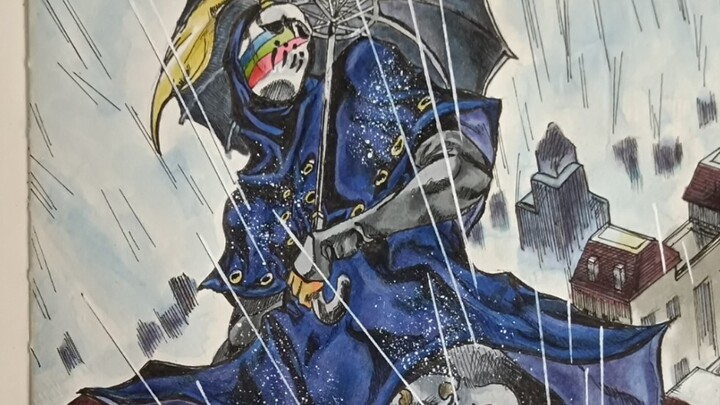 JOJO rainbow catcher hand drawing process