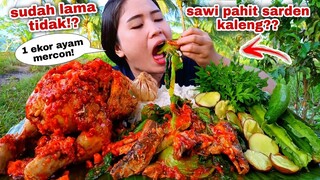 AUTO KLENGER❗AYAM UTUH SAMBAL SARDEN SAWI PAHIT LALAPAN MENTAH JENGKOL TUA KECIPIR  KENIKIR BAWANG