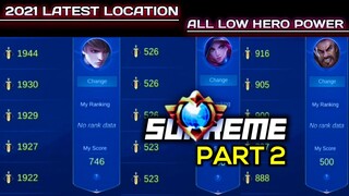 (PART 2) Latest Best Location For All Hero | Supreme Badge | Mobile Legends