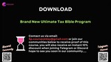 [COURSES2DAY.ORG] Brand New Ultimate Tax Bible Program