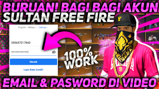 BAGI BAGI AKUN SULTAN FREE FIRE GRATIS ||Terbaru Hari Ini #part1