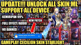 TERBARU!!! SCRIPT SKIN ML __ GAMEPLAY HERO CECILION STARLIGHT