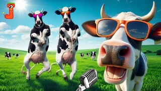 FUNNY COW DANCE 15 Cow Song & Cow Videos 2024 Cow music funny dancing cow gaiya meri gaiya