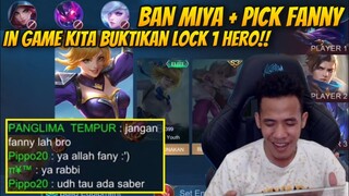 BAN MIYA + PICK FANNY!! TIM AUTO GEMETARAN TAKUT KALAH, FANNY KOK TAKUT SABER KWKW!!